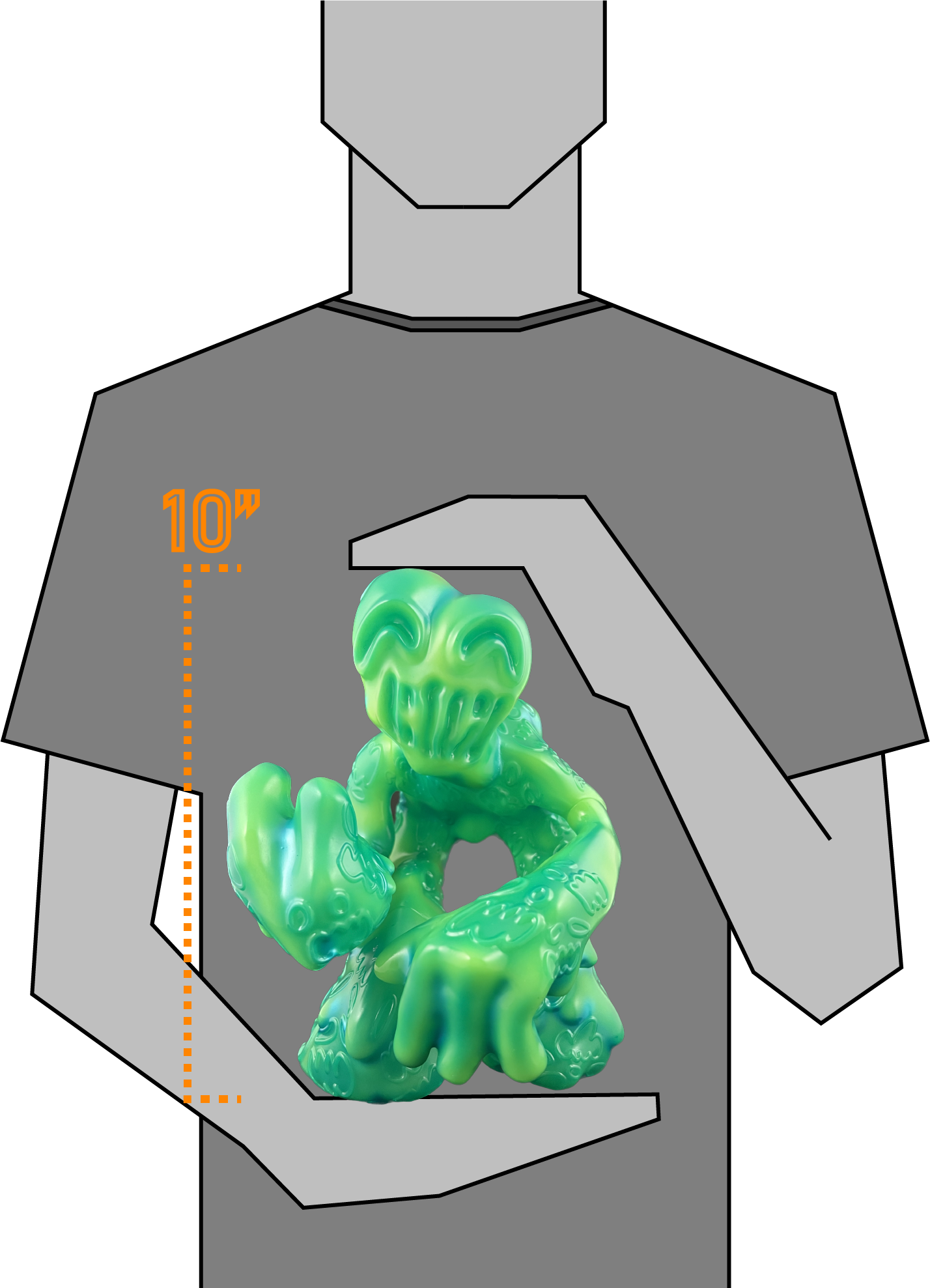 4D Metalic Mega Demon sofubi