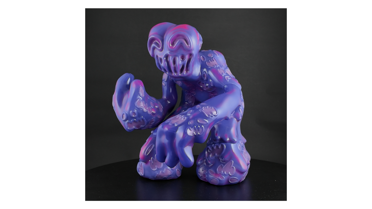 Purple Pink Mega Demon sofubi