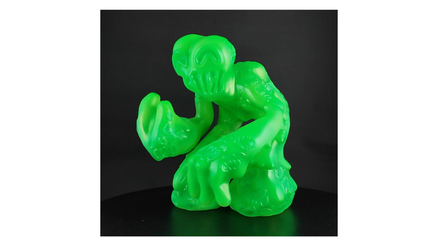 Green Slime Mega Demon sofubi (GID)