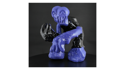 Toy Box Black Purple Mega Demon sofubi