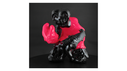 Toy Box Pink Black Mega Demon sofubi