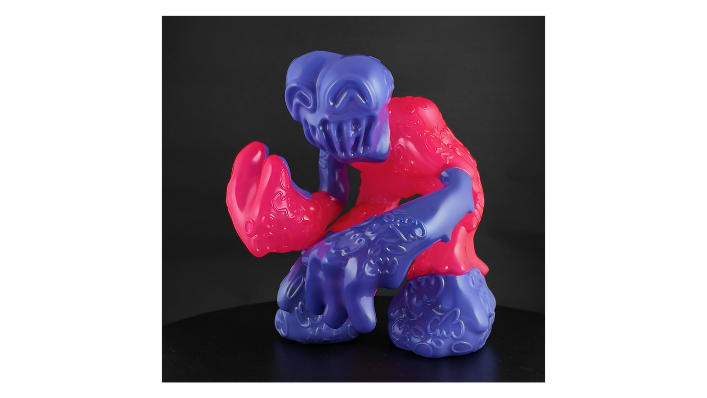 Toy Box Pink Purple Mega Demon sofubi